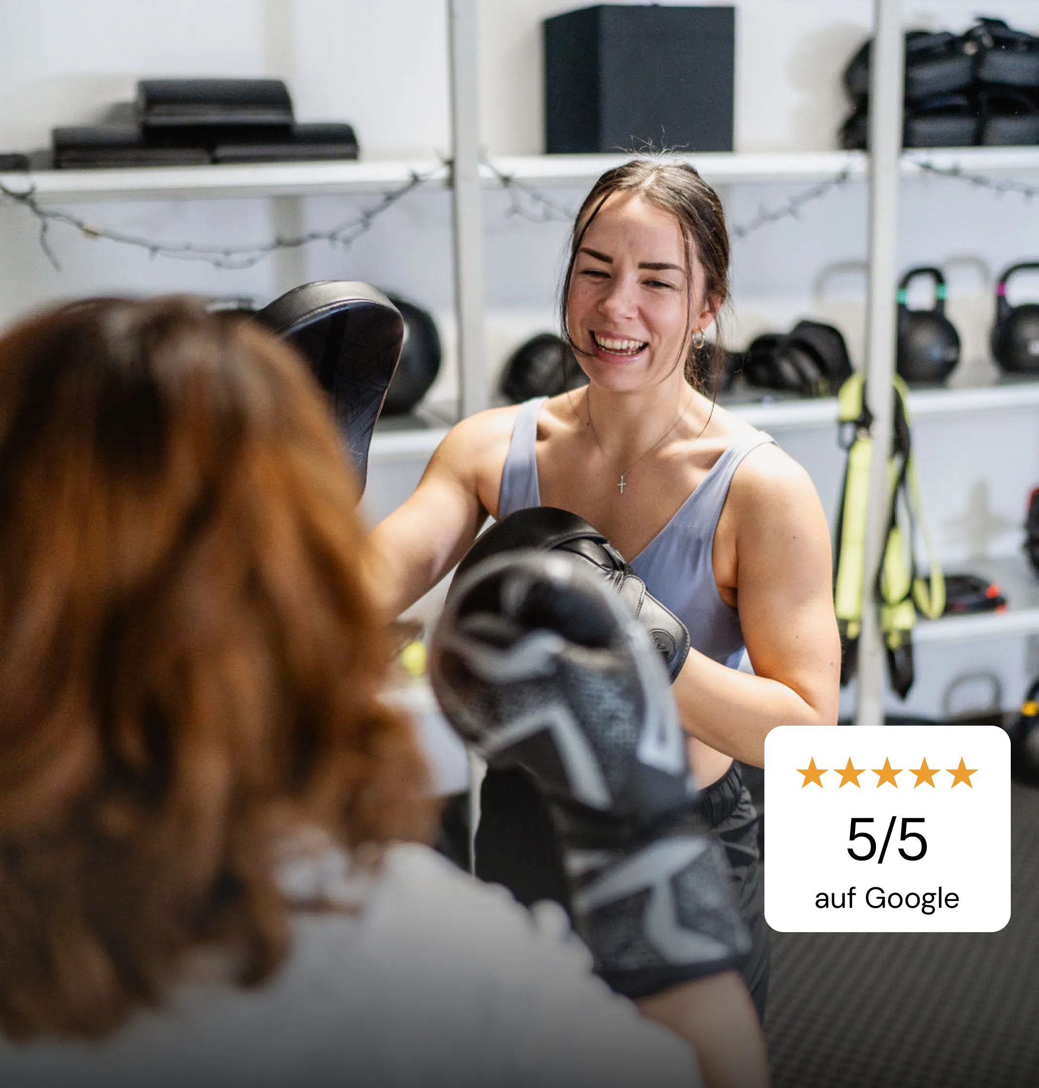 Klientin beim Persoanltraining für mehr Fitness bei Melina Cech in Ansbach